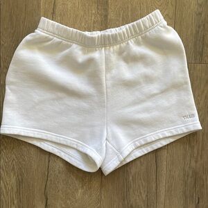 TNA sweatfleece Soft White Shorts size extra small